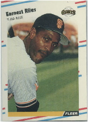 1988 Fleer Update Baseball Cards       130     Earnest Riles